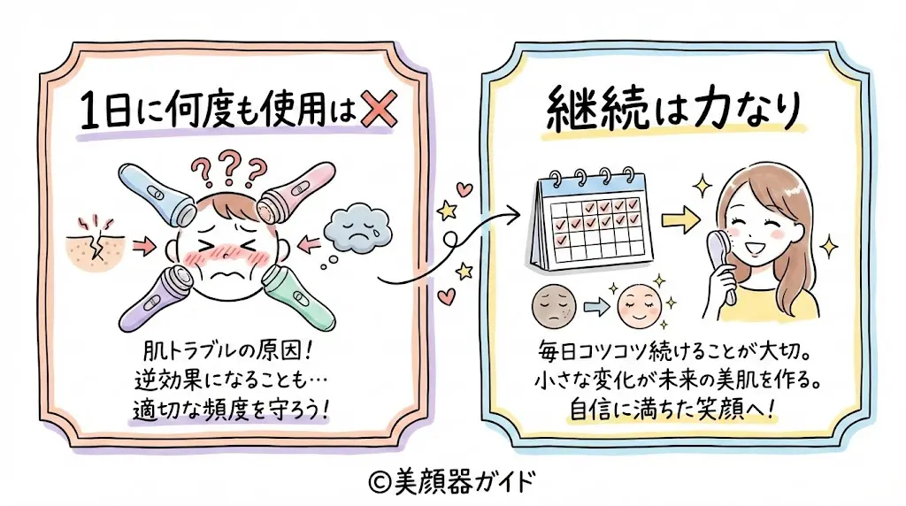 カレントボディ-比較-LEDマスク-継続は力なり