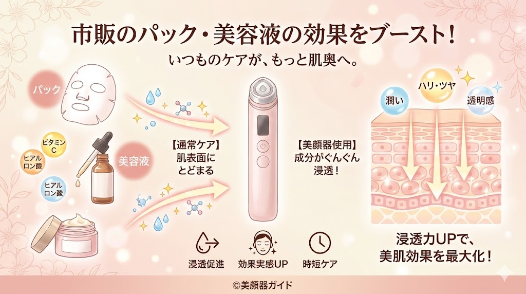 メディキューブ ブースタープロX2-新旧比較-浸透機能