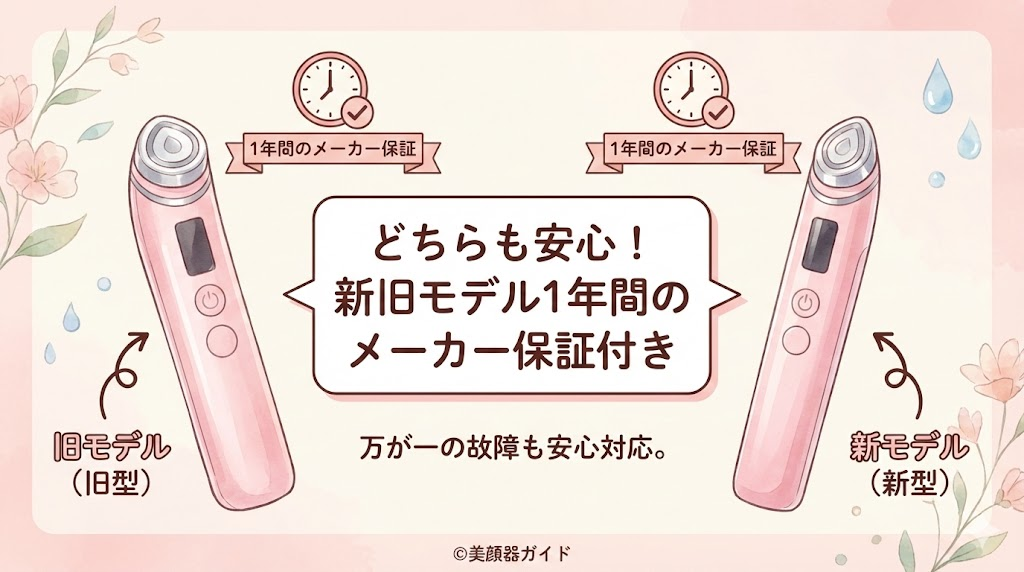 メディキューブ ブースタープロX2-新旧比較-違い-メーカー保証