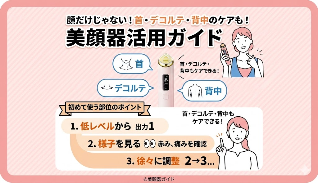 メディキューブ-ブースタープロX2-顔以外にも使用可能