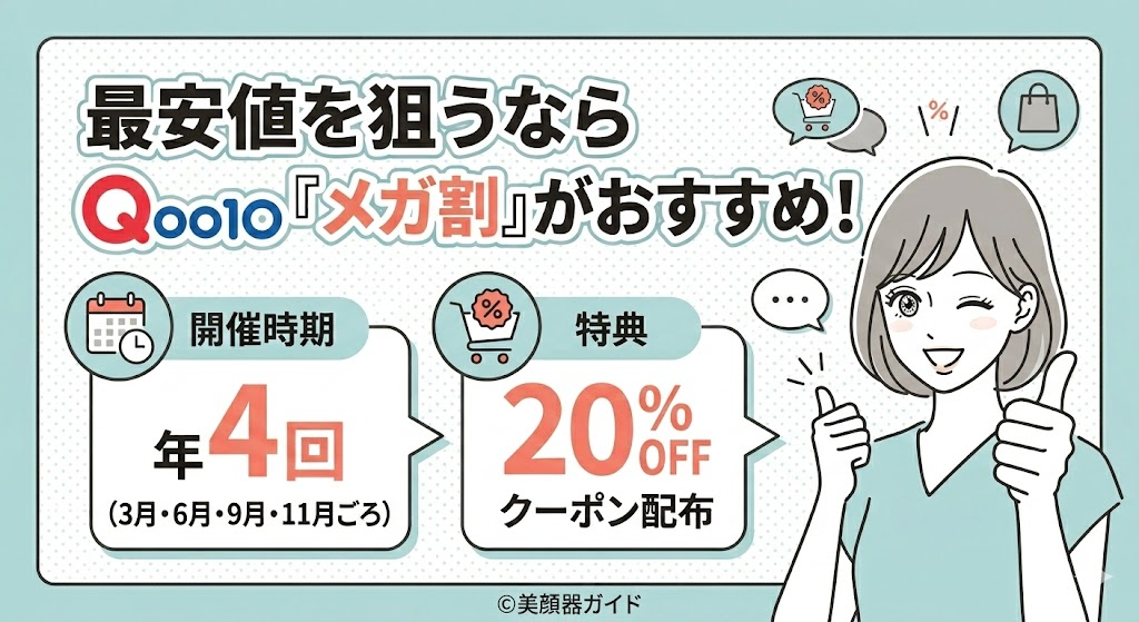 メディキューブ「ブースタープロX2」の最安値はどこ?Qoo10メガ割がおすすめ