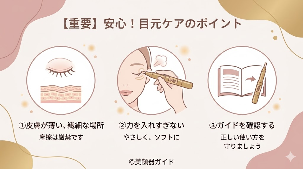 フェイスポインターは目の下のたるみに使える？