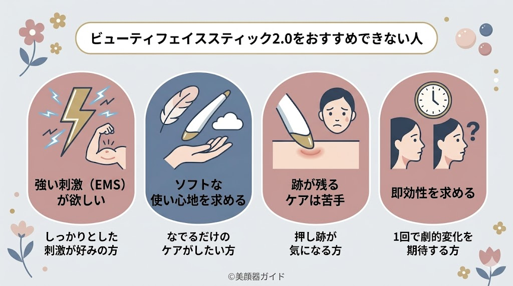 ステラボーテ ビューティフェイススティック2.0-口コミ-おすすめできない人