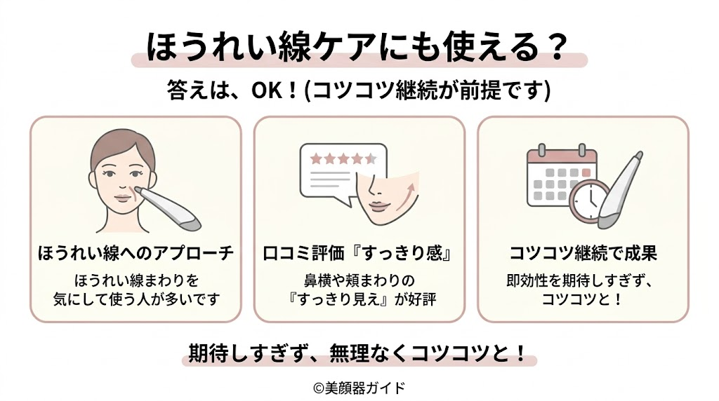 ステラボーテ ビューティフェイススティック2.0-ほうれいせんに使える?