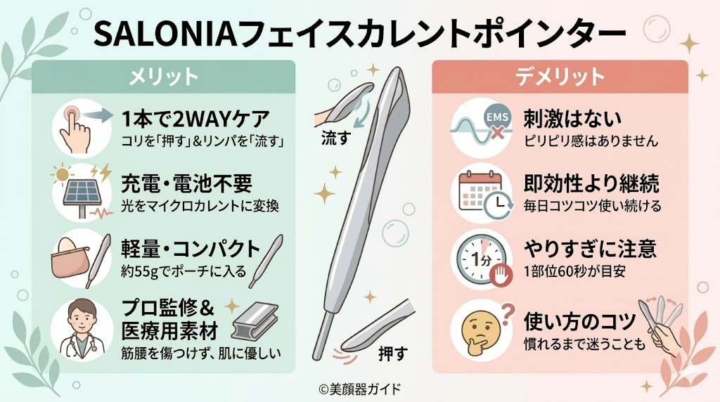 SALONIAフェイスカレントポインター-メリットデメリット