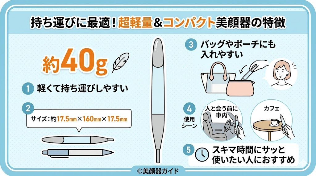 MYTREX シェイプポインターの口コミ-軽くて持ち運びしやすい