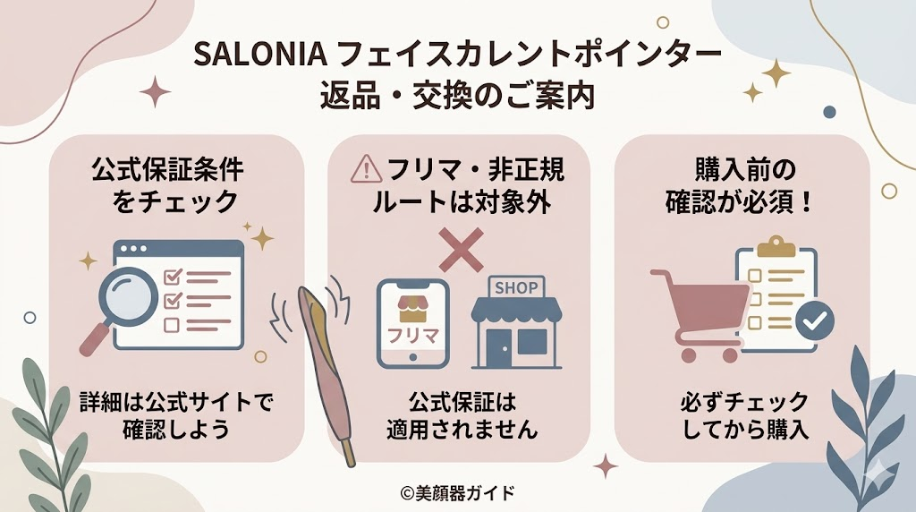 SALONIA-フェイスカレントポインター-返品交換