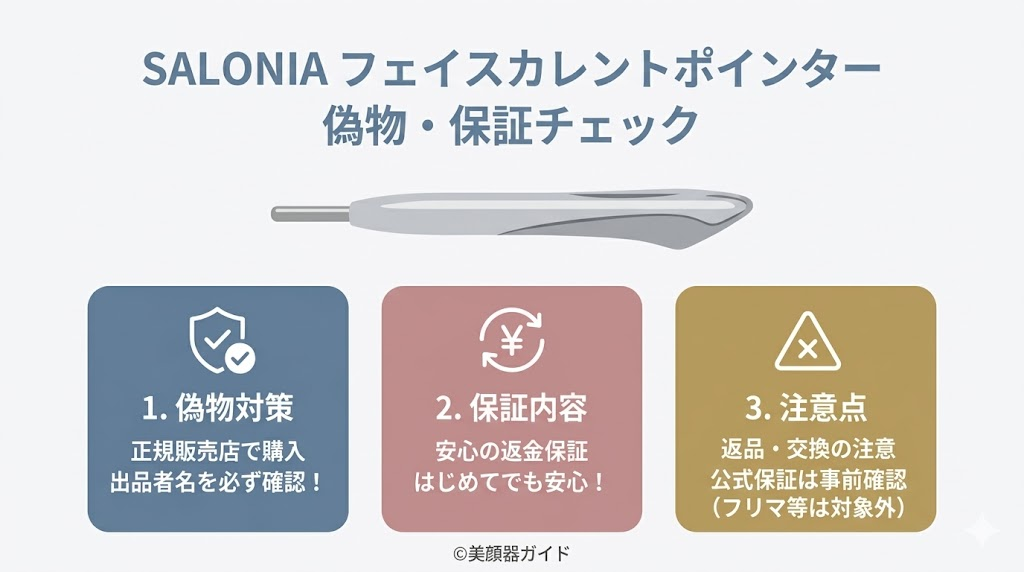 SALONIA-フェイスカレントポインター-最安値-偽物の見分け方