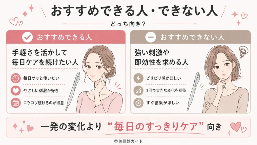 SALONIAフェイスカレントポインターをおすすめできる人・できない人は？