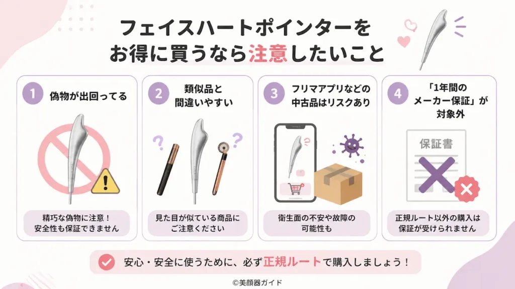 フェイスハートポインターをお得に買うなら注意したいこと