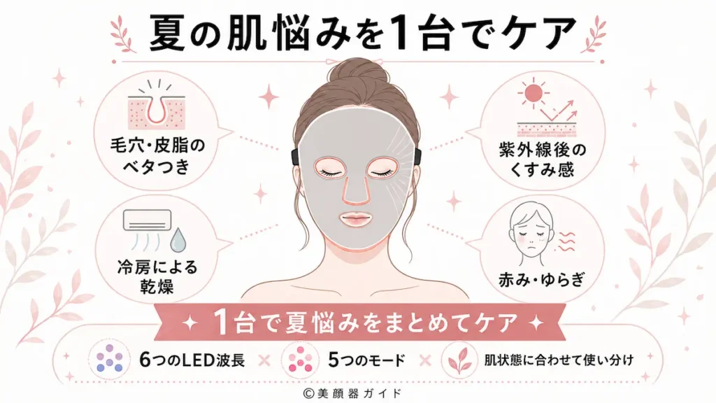 【結論】夏の肌悩みケアこそ、カレントボディマルチライトマスクがおすすめ