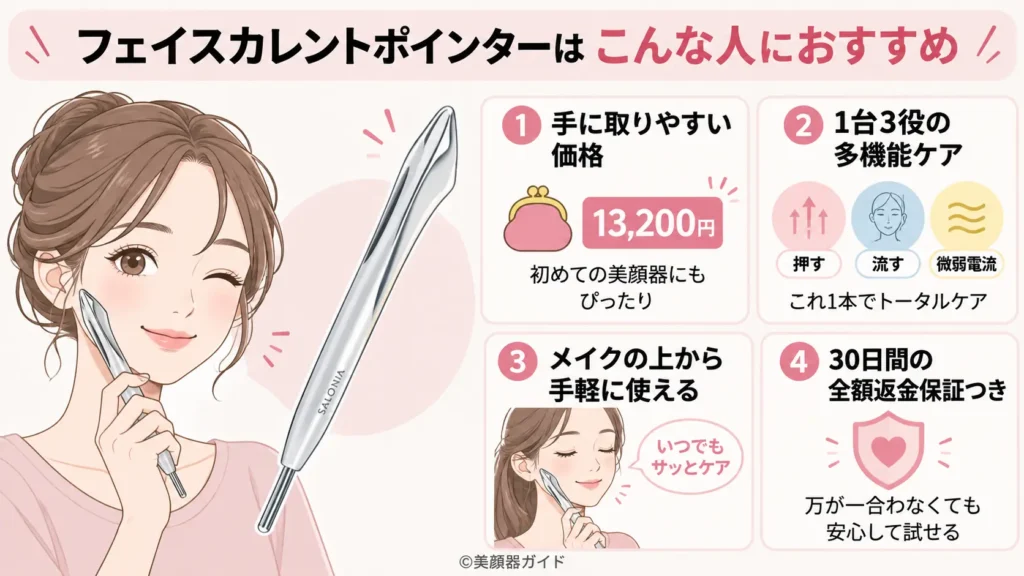 フェイスカレントポインターは気軽に試したい人におすすめ