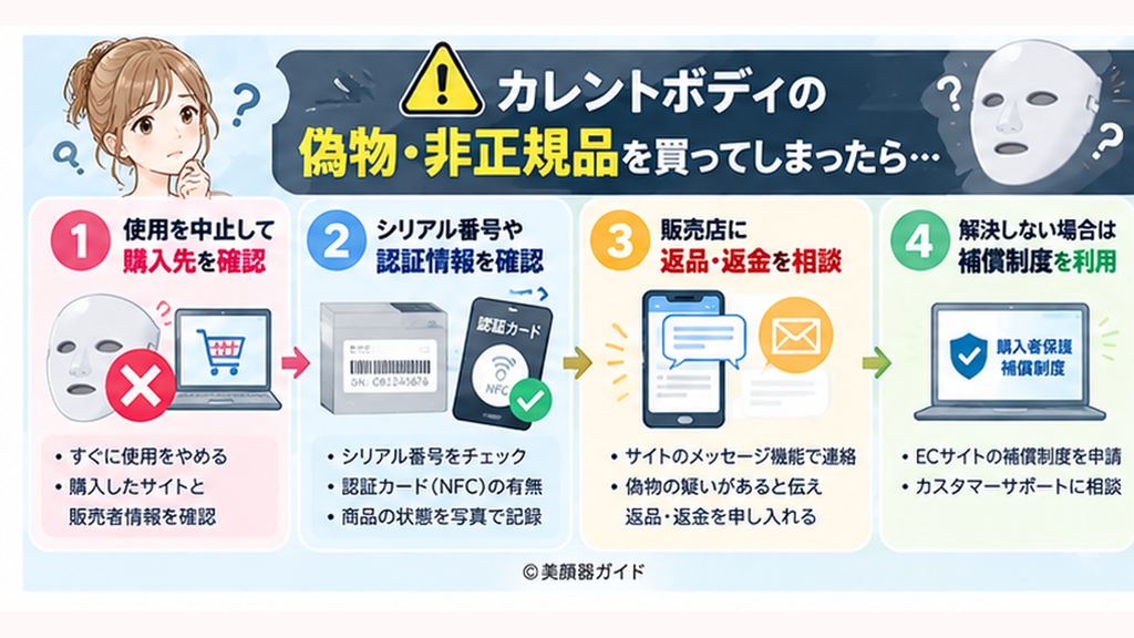 カレントボディの偽物・非正規品を買ってしまった場合の対処法
