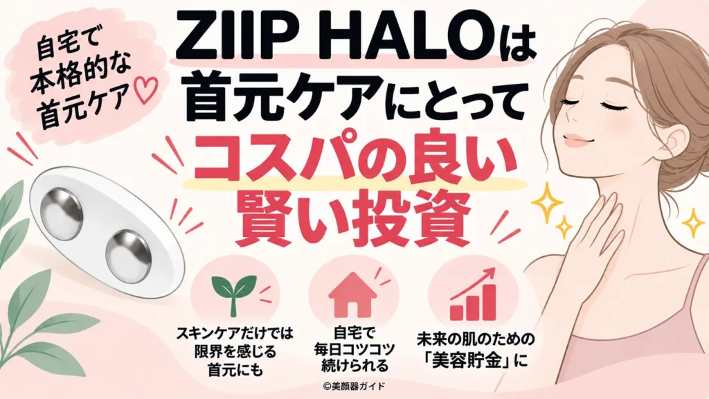 ZIIP HALOは美容貯金としておすすめ