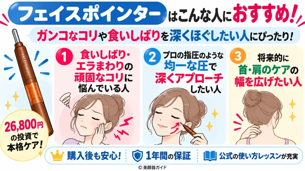 フェイスポインターは深くほぐしたい人におすすめ