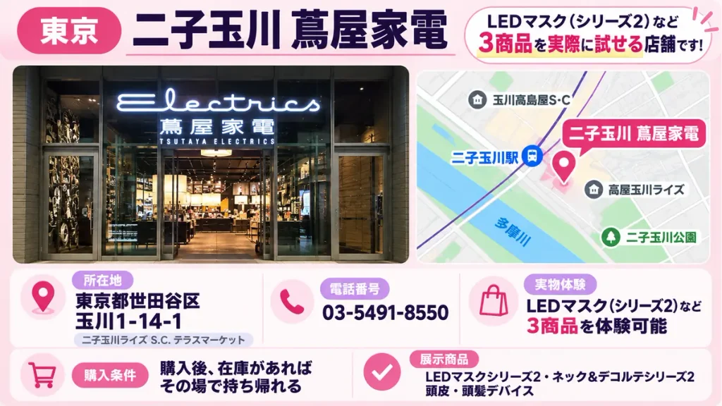 カレントボディ取扱店・二子玉川 蔦屋家電の店舗情報